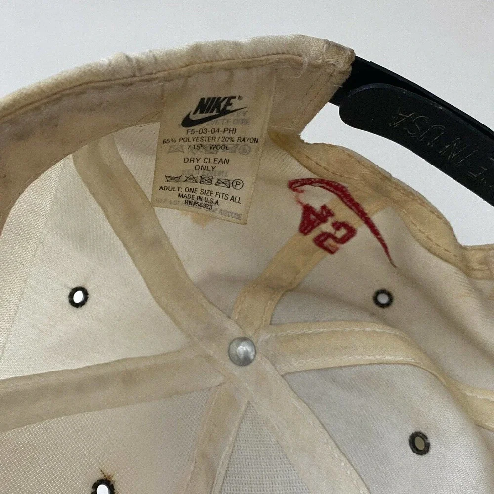 Vtg 90's Jordan Nike Snap Back Hat #45 Rare Last Dance Air Jordan Return - Picture 7 of 7